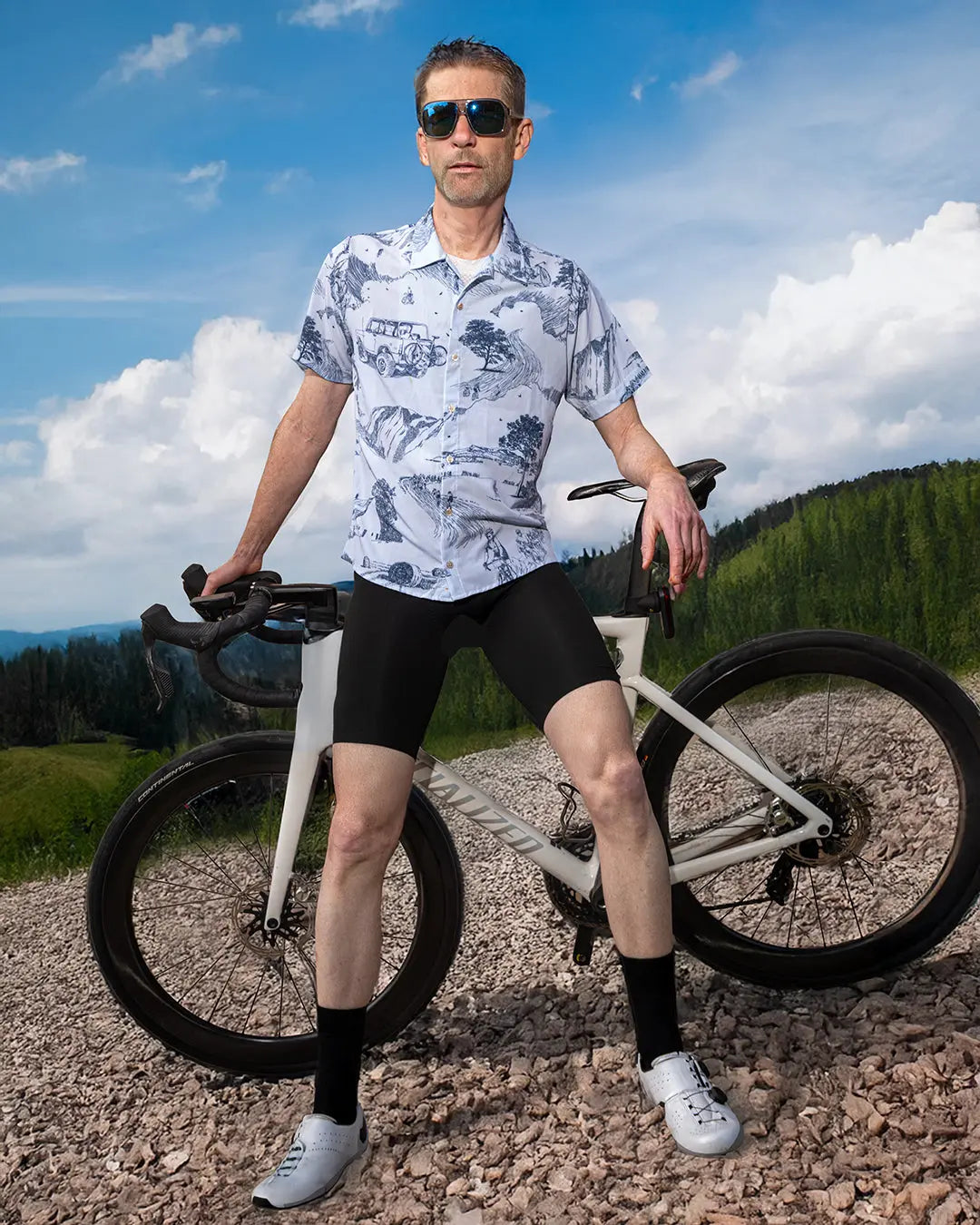 cycling dress shirt Wisdom Gravel Cycling Shirt