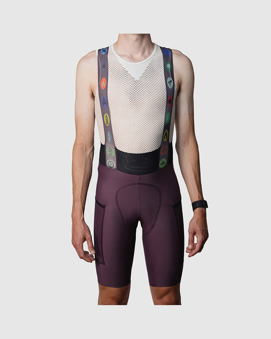 Camper Cargo Eggplant Bibs