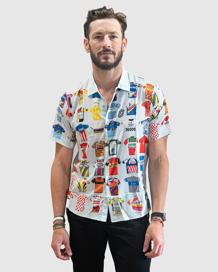 Classic Cycling "Jersey" Resort Shirt Final Sale