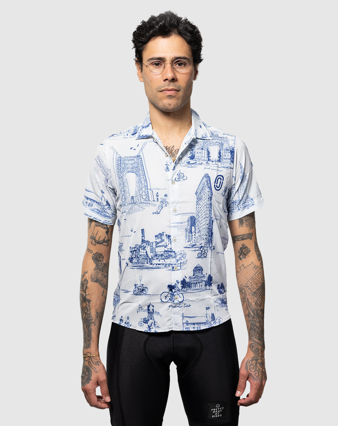 NYC Monuments Resort Shirt Upcycle