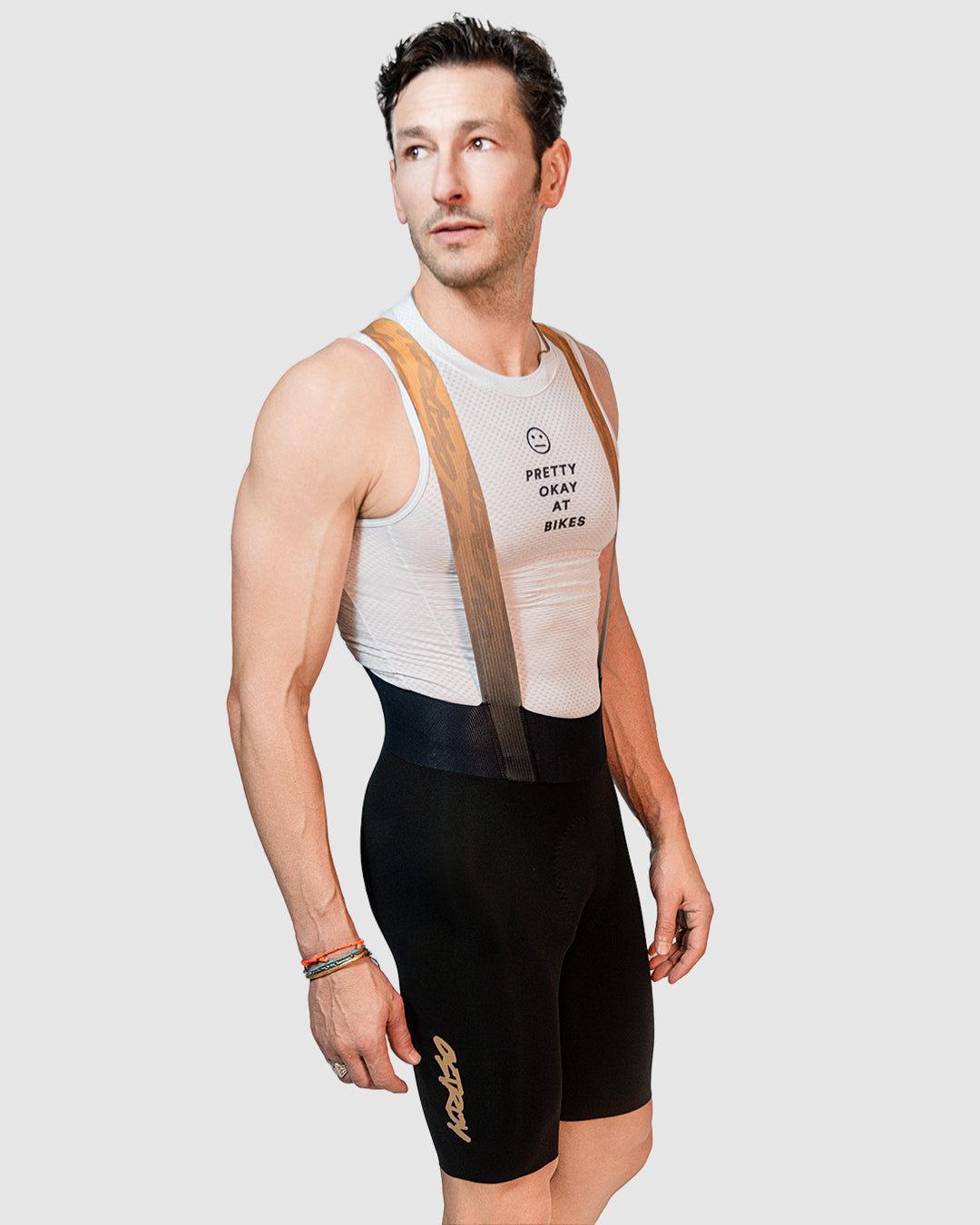 Espresso Seamless Bibs Upcycle