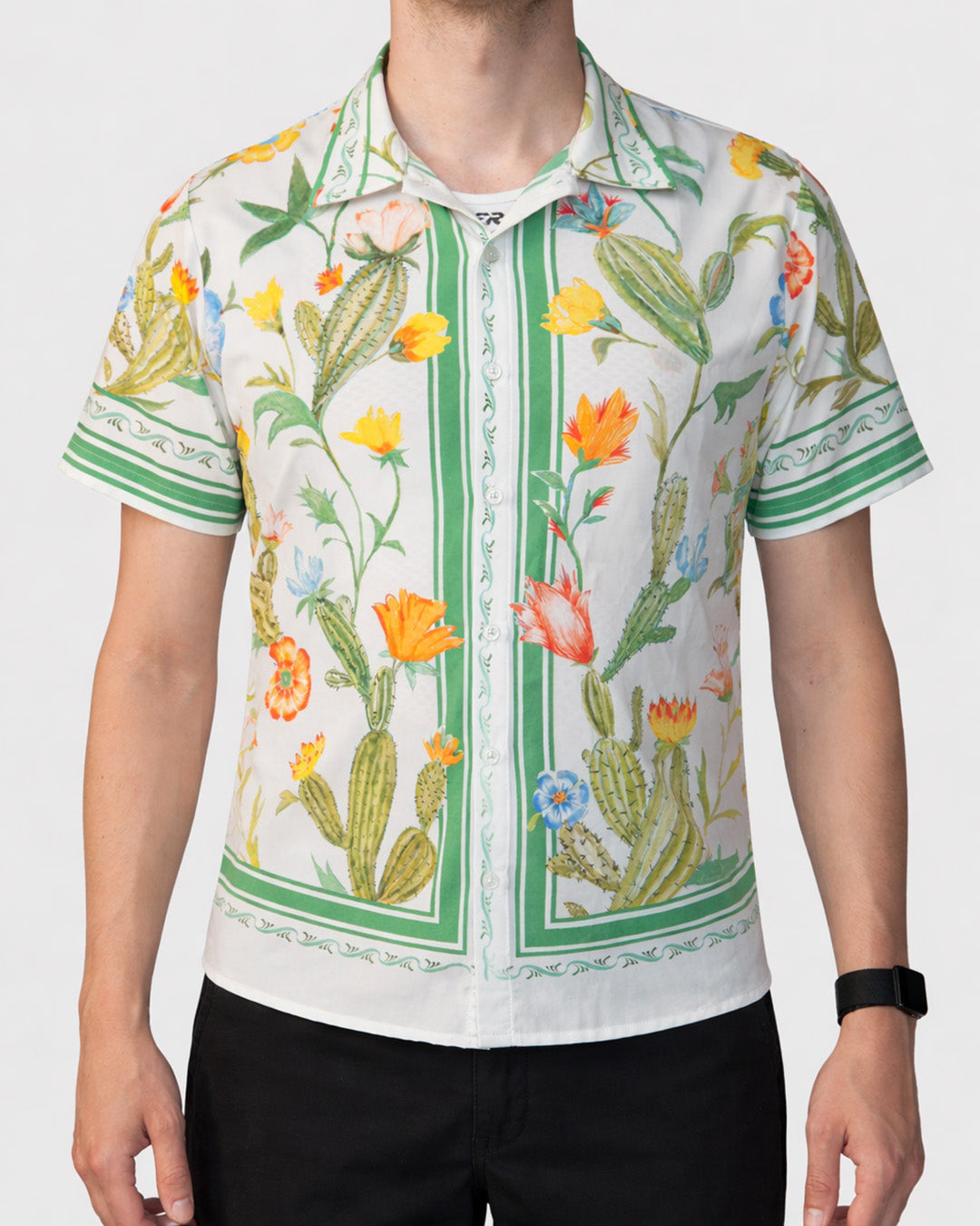 Cactus Flower Resort Shirt
