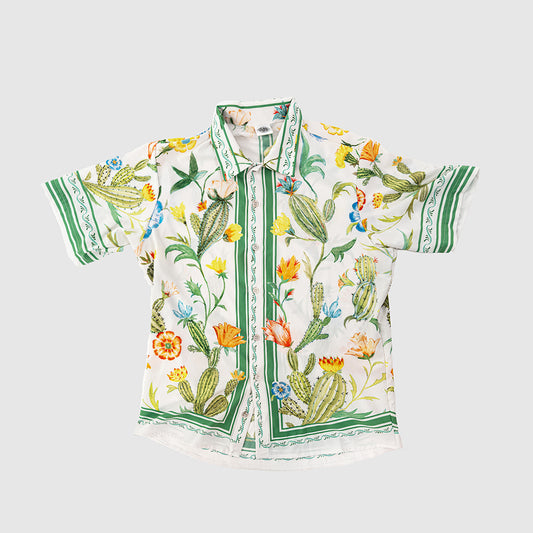 Cactus Flower Resort Shirt