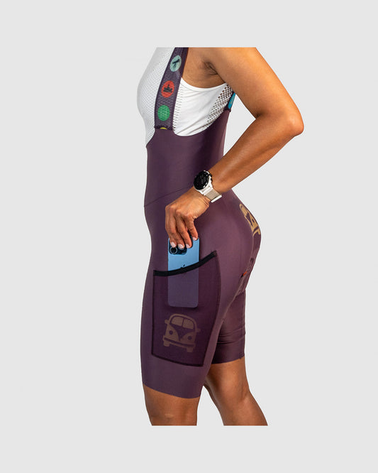 Camper Cargo Eggplant Womens Bibs