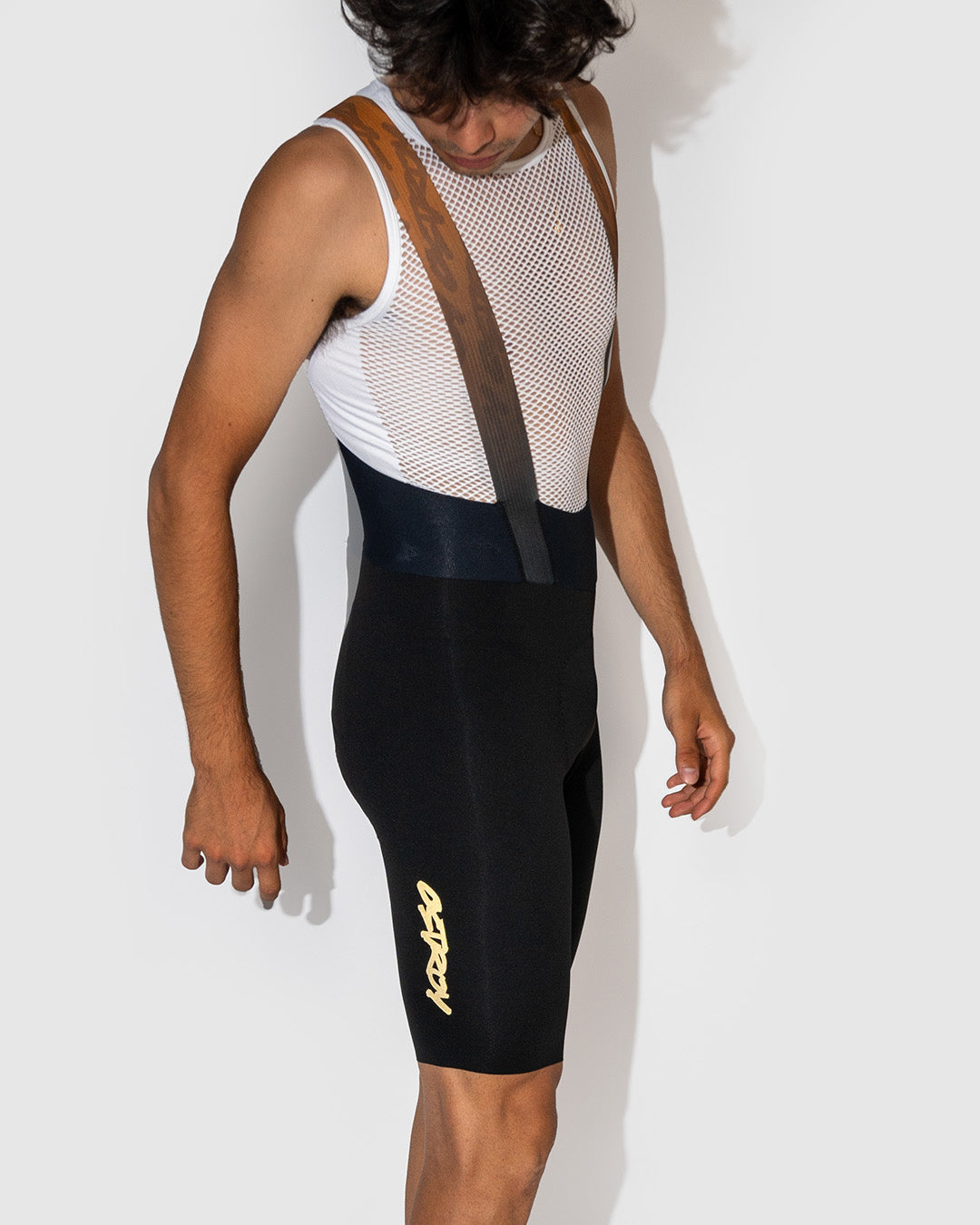 Espresso Seamless Bibs Upcycle