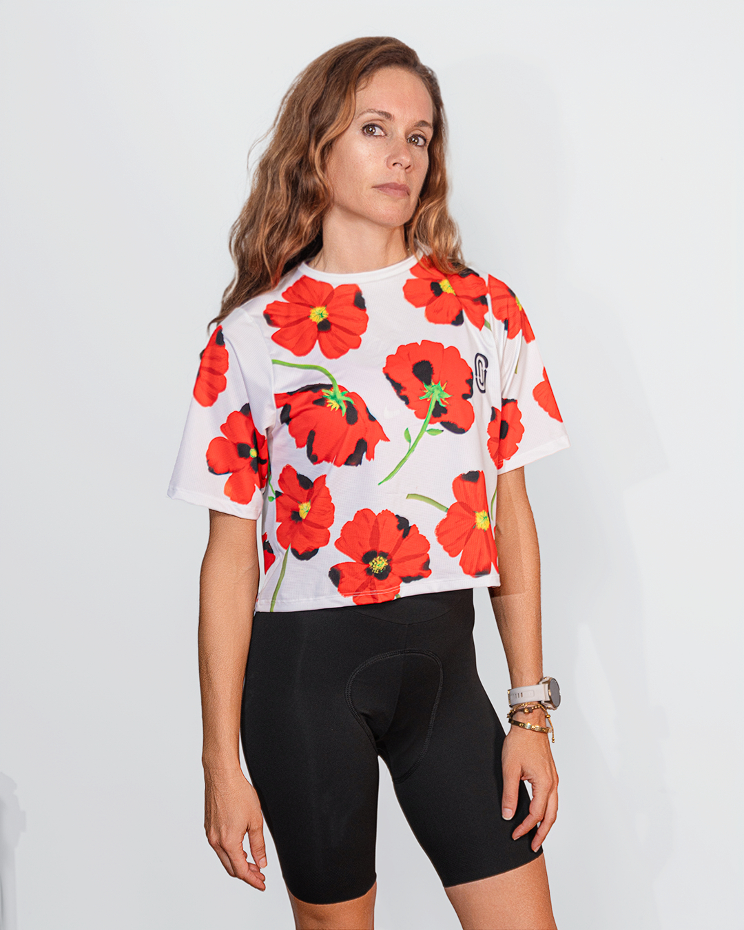 Red Poppies Women&#39;s Crop