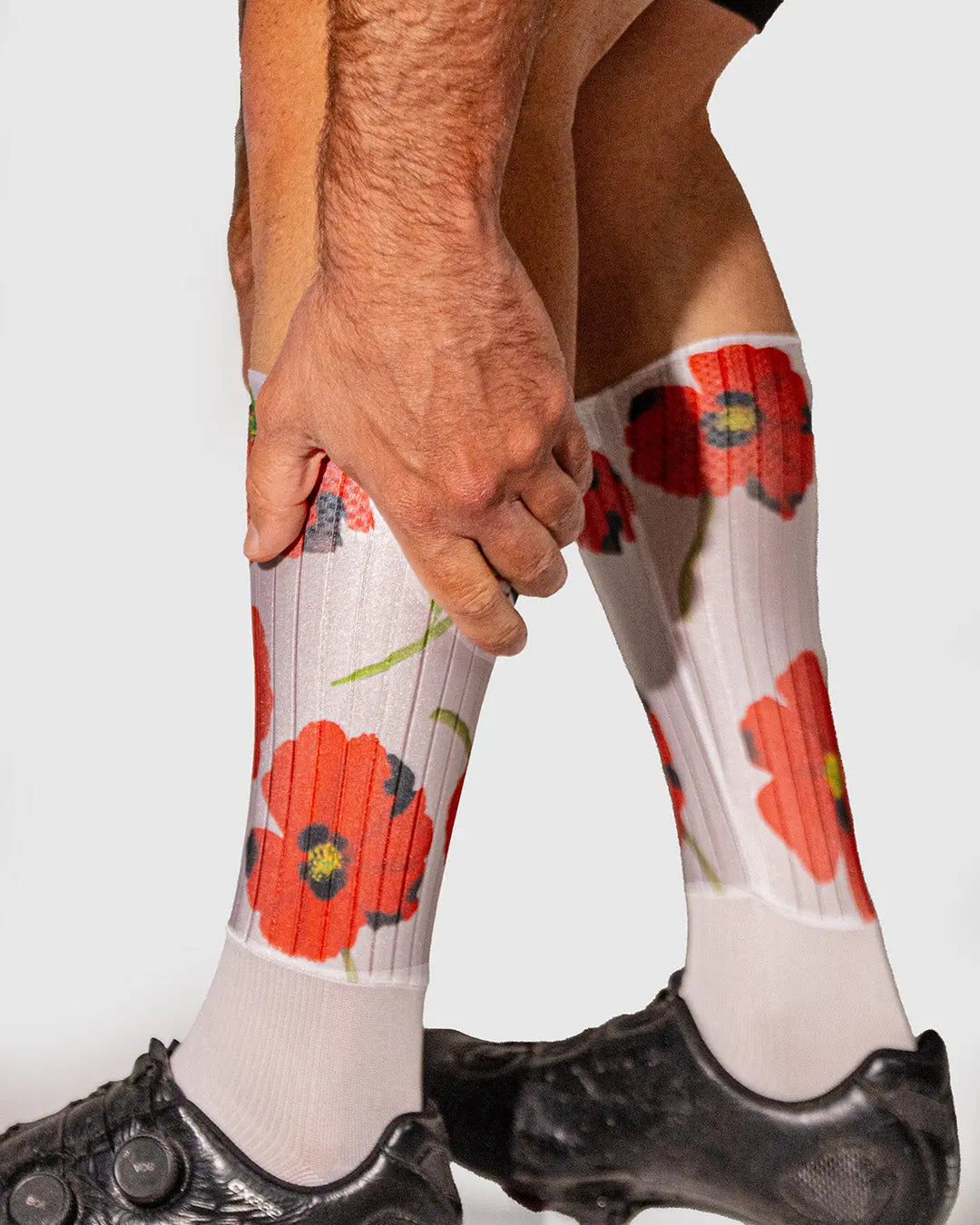 Red Poppies Aero Socks - Ostroy