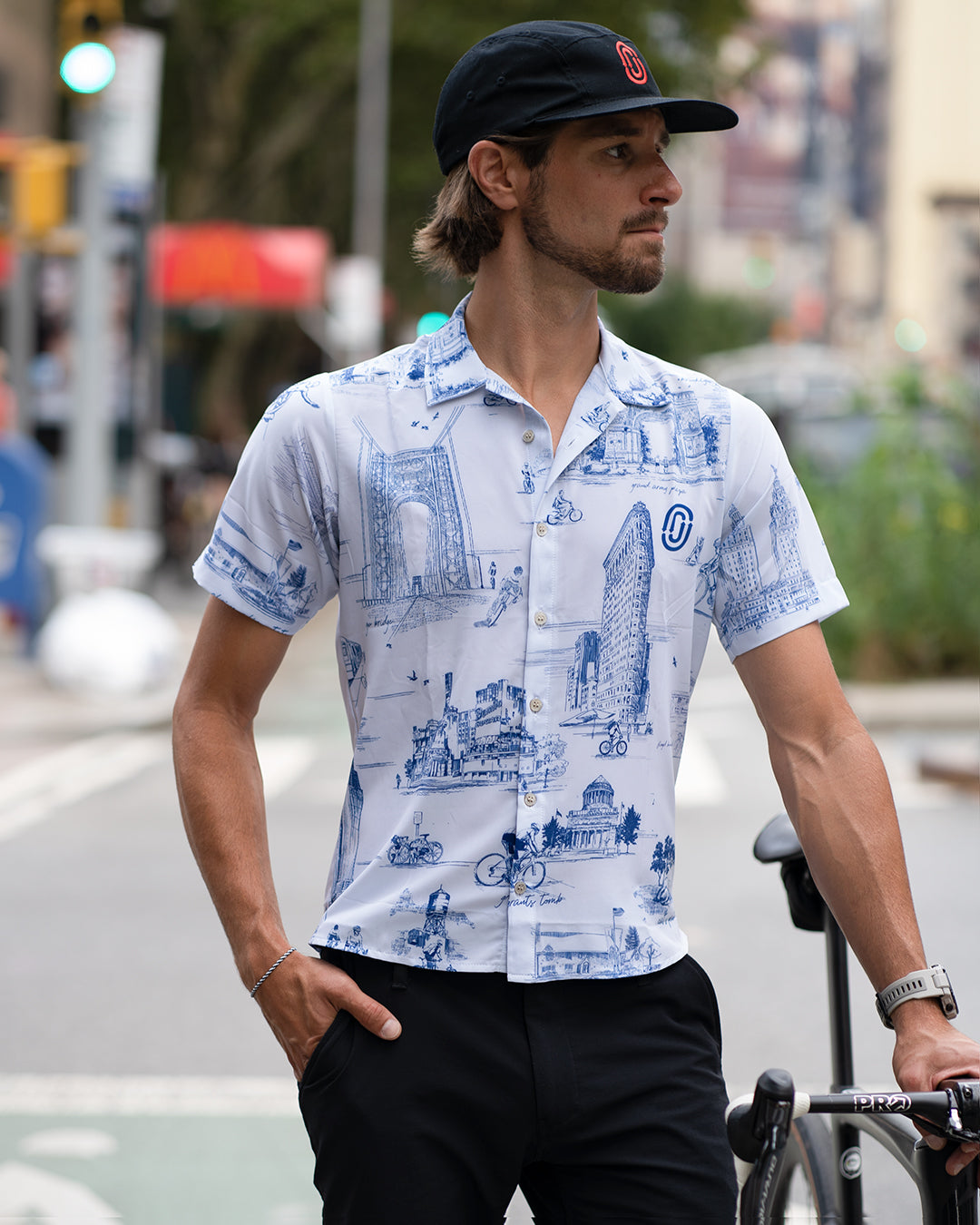 NYC Monuments Resort Shirt Upcycle
